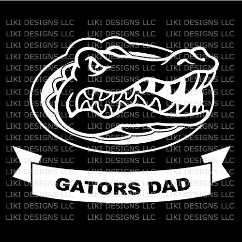 Personalized UF Gators Vinyl Decal
